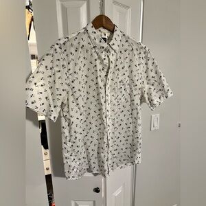 Club Monaco Short Sleeved Button Up